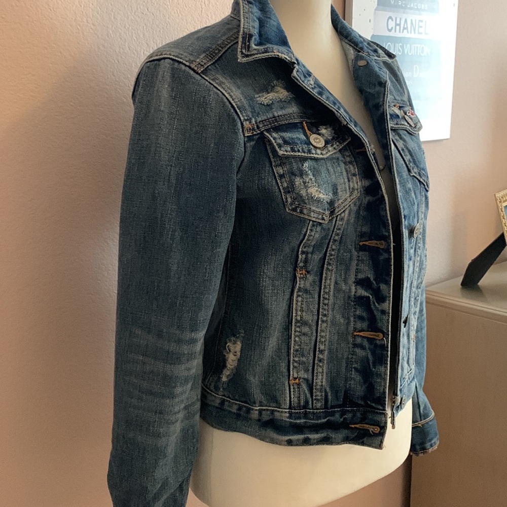 Hollister Denim Jean Jacket XS Button Up